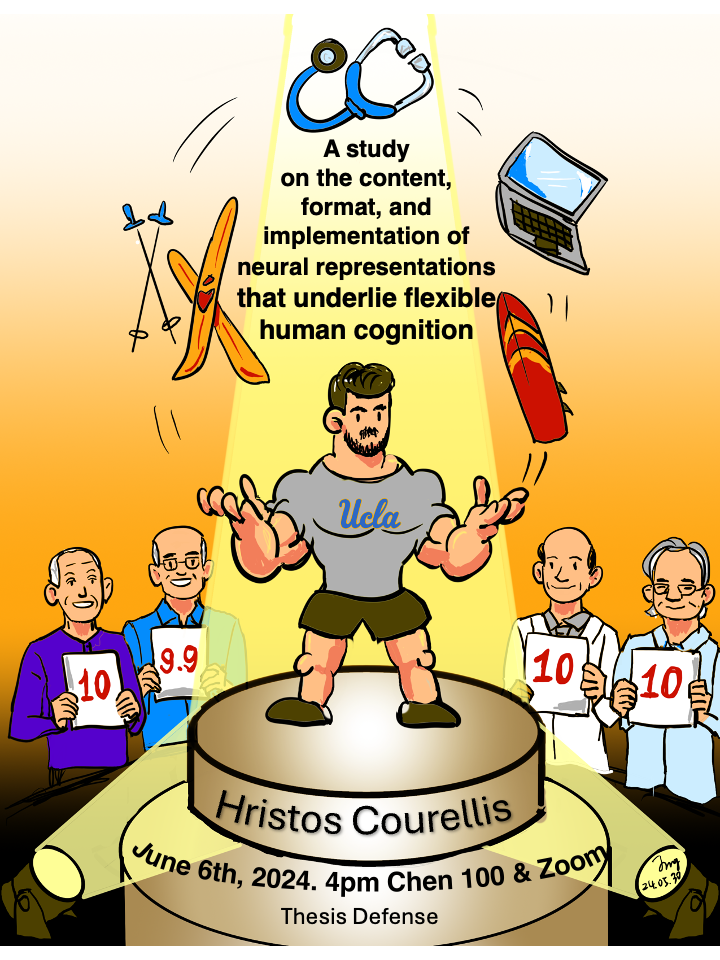 Commissioned poster artwork for Hristos Courellis's thesis defense