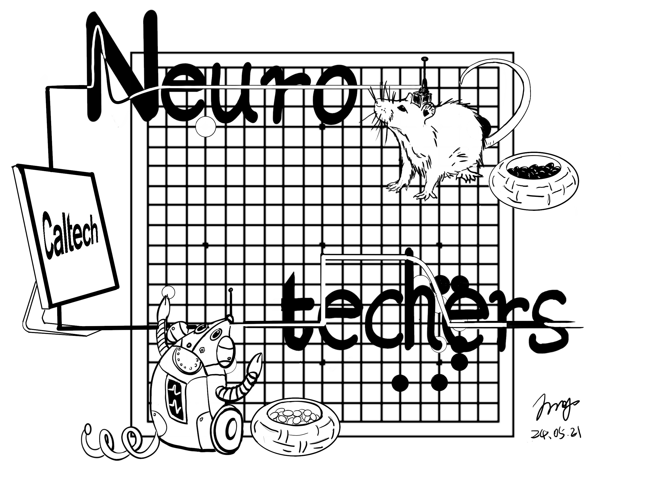 Neurotechers tote bag artwork